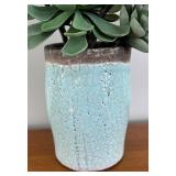 LR - Tag Vase with Faux Succulents Arrangement