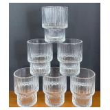 K - Ribbed Lowball Glasses - Set of 6
