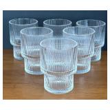 K - Ribbed Lowball Glasses - Set of 6