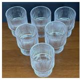 K - Ribbed Lowball Glasses - Set of 6