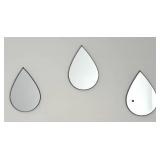 BR1 - Trio of Decorative Teardrop Mirrors