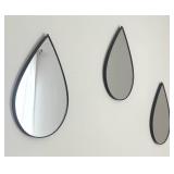 BR1 - Trio of Decorative Teardrop Mirrors