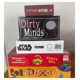 BR1 - Board Games Bundle: Exploding Kittens, Dirty Minds, UNO, Dixit, Five Crowns and More