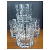 BR1 - Four Anchor Hawking Manchester Plaid Lowball Glasses