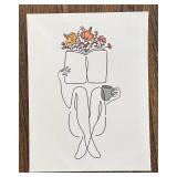 LR - Ciipaitorn Minimalist Abstract Woman Figure Print