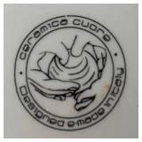 BR1 - Ceramica Cuore Lemon Pattern - Vintage Ceramic Platter