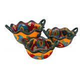 BR1 - Mexican Talavera Nesting Bowls - 3-Piece Set