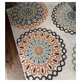 K - Safavieh Veranda Indoor/Outdoor Rug in Cream Terracotta Circular Medallions