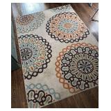 K - Safavieh Veranda Indoor/Outdoor Rug in Cream Terracotta Circular Medallions