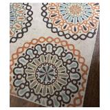 K - Safavieh Veranda Indoor/Outdoor Rug in Cream Terracotta Circular Medallions
