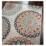 K - Safavieh Veranda Indoor/Outdoor Rug in Cream Terracotta Circular Medallions