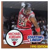 K - Michael Jordan 1990 Starting Lineup Card - Chicago Bulls