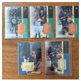 K - SPX Finite Basketball Cards - Patch Insert Lot of 5