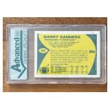 K - Barry Sanders 1989 Topps Traded #83T Mint 9.0 Graded by Advanced Grading Specialists