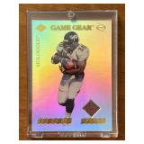 K - Terrell Davis Broncos Game Gear Hologold Card With Football Swatch (1999 Collector