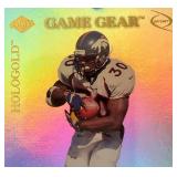 K - Terrell Davis Broncos Game Gear Hologold Card With Football Swatch (1999 Collector