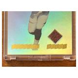 K - Terrell Davis Broncos Game Gear Hologold Card With Football Swatch (1999 Collector