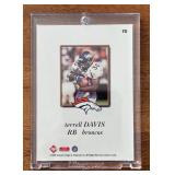 K - Terrell Davis Broncos Game Gear Hologold Card With Football Swatch (1999 Collector