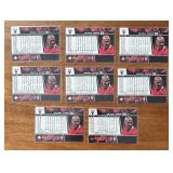 K - Eight Upper Deck Michael Jordan Bulls Basketball Cards