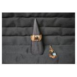 Ring 14karot, pendant 10karot...