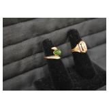 Class ring and ladies ring are both...