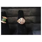 Class ring and ladies ring are both...