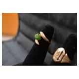 Class ring and ladies ring are both...