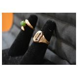 Class ring and ladies ring are both...