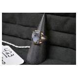 Mans ring, sterling...