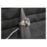 Mans ring, sterling...