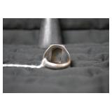 Mans ring, sterling...