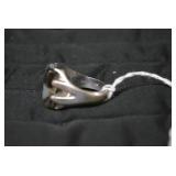 Mans ring, sterling...