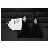 Ladies rings one is sterling...