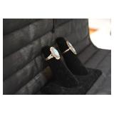 Ladies rings one is sterling...