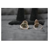 Ladies rings one is sterling...