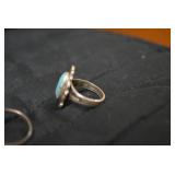 Ladies rings one is sterling...