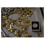 Box with jewelry, bracelets and nec...