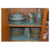 Stoneware dishes with extra pcs...