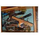 Hand tools in drawer...