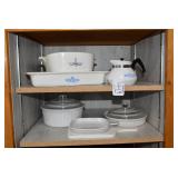 Corning ware and other dishes, top ...