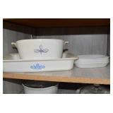 Corning ware and other dishes, top ...