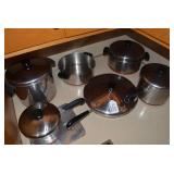 Revere Ware and other pots and pans...
