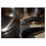 Revere Ware and other pots and pans...