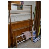 Clothes dryers, mops and dust pans...