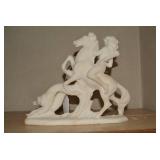 Alabaster sculpture depicting intri...