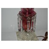 Table top electric cranberry glass ...