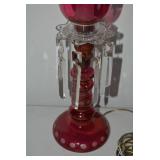 Table top electric cranberry glass ...