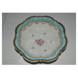 Decorative porcelain blue and pink ...