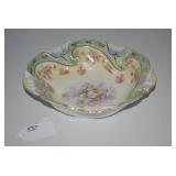 German porcelain bowl with pink flo...
