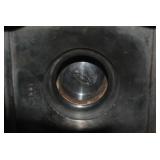 Cranberry glass brides basket...